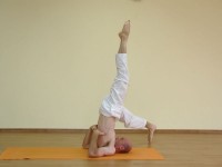 Yoga asana: 187-Parshvaika Pada Sarvangasana