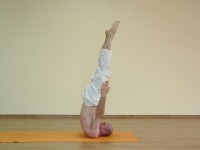 Yoga asana: 192-Niralamba Sarvangasana B